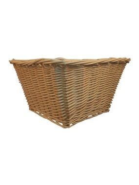 Natural Woven Storage Basket Rectangular 12x12x8 Inches Decorative & Durable